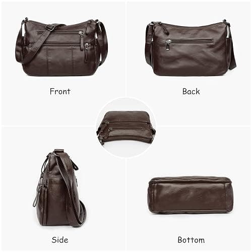 Purses for Women Soft PU Leather Shoulder Bag Ladies Crossbody Purse Pocketbooks thumbnail 4