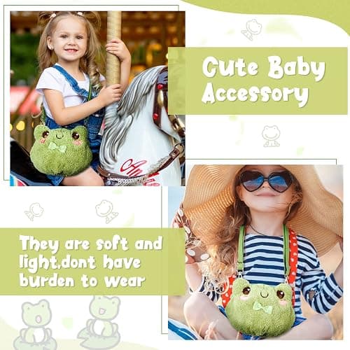 Mixweer Crossbody Bag Cute Plush Purse Backpack Kawaii Wallet Girls Cartoon Animal Lolita Bag with Chain Strap thumbnail 5