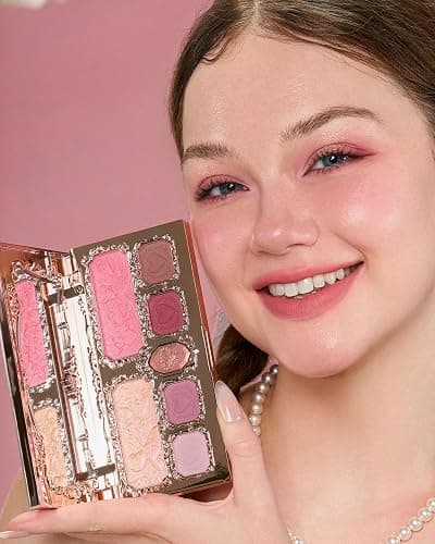 Flower Knows Strawberry Cupid 5-Piece Makeup Gift Box Set-Berry Enchanted Garden, Lip Cream + Solid Perfume + Pocket Mirror + Folding Gift Box(02 Berry Enchanted Garden Set Set) thumbnail 5