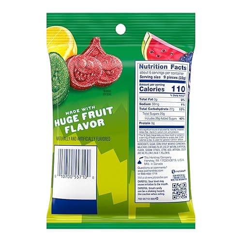 JOLLY RANCHER Sour Gummies Assorted Fruit Flavored Candy Bag, 6.5 oz - Sour Gummies - 6.5 Ounce (Pack of 1) thumbnail 2