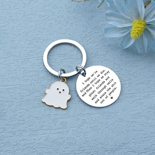 igvean Best Friend Keychains Funny Birthday Gift for Friends Valentine's Day Halloween Christmas Gifts for Best Friend thumbnail 2