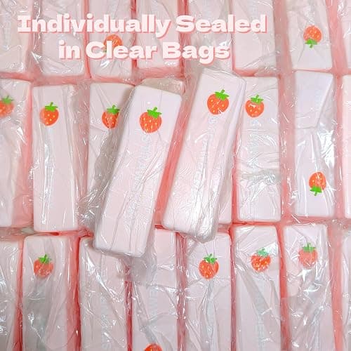 SUISUILE 2Pcs Strawberry Chocolate Stick Squishies, Super Soft Slow Rising Squishy Toys, Realistic Food Squishies for Adults, Kawaii Sticky Stress Relief Squeeze Toys for Desk Accessories (Strawberry) thumbnail 7