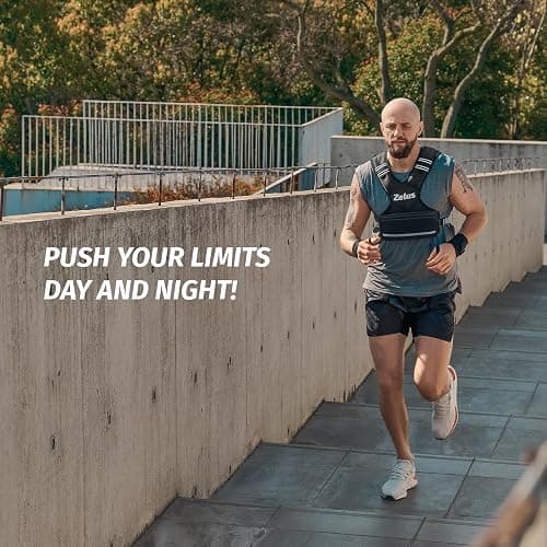 ZELUS Weighted Vest for Men and Women | 4-10lb/11-20lb/20-32lb Vest with 6 Ironsand Weights for Home Workouts | Adjustable Body Weight Vest Exercise Set for Cardio and Strength Training thumbnail 8