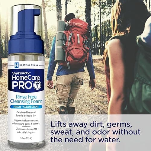 Welmedix No Rinse Cleansing Foam - Rinse Free & Waterless Body Wash | 3-in-1 Shampoo & Foaming Cleanser - Hospital Grade & pH Balanced - Gentle on Sensitive Skin - 5oz thumbnail 9