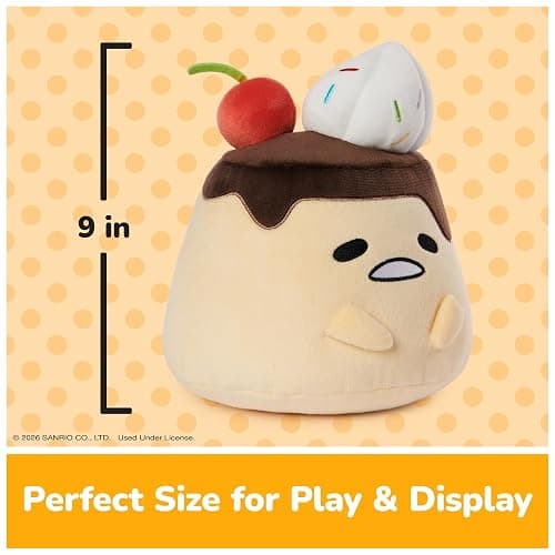 GUND Sanrio Gudetama The Lazy Egg Stuffed Animal, Flan Gudetama Plush Toy for Ages 1 and Up, 9” thumbnail 2