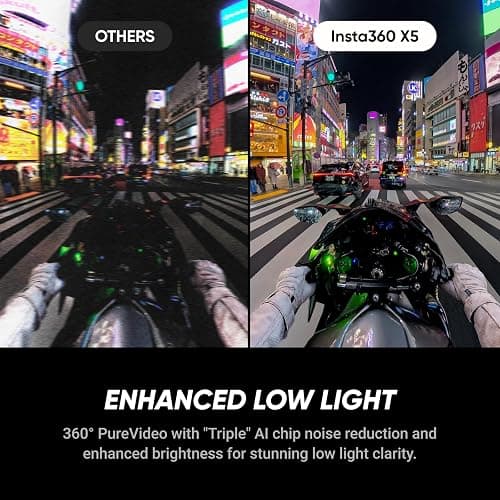 Insta360 X5 - Waterproof 8K 360° Action Camera, Leading Low Light, Invisible Selfie Stick Effect, Rugged and Replaceable Lens, 3-Hour Battery, Built-in Wind Guard, Stabilization, Triple AI Chip Design - Standard Bundle thumbnail 3