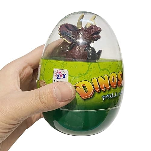Cherislpy 4 Pack Jumbo Dinosour Eggs with Dinosaur Pull Back Cars Dinos Vehicles Toys Inside for Kids Boys Girls Goodie Bag Christmas Stocking Stuffers Treasure Box Classroom Prizes Carnival Gifts thumbnail 5