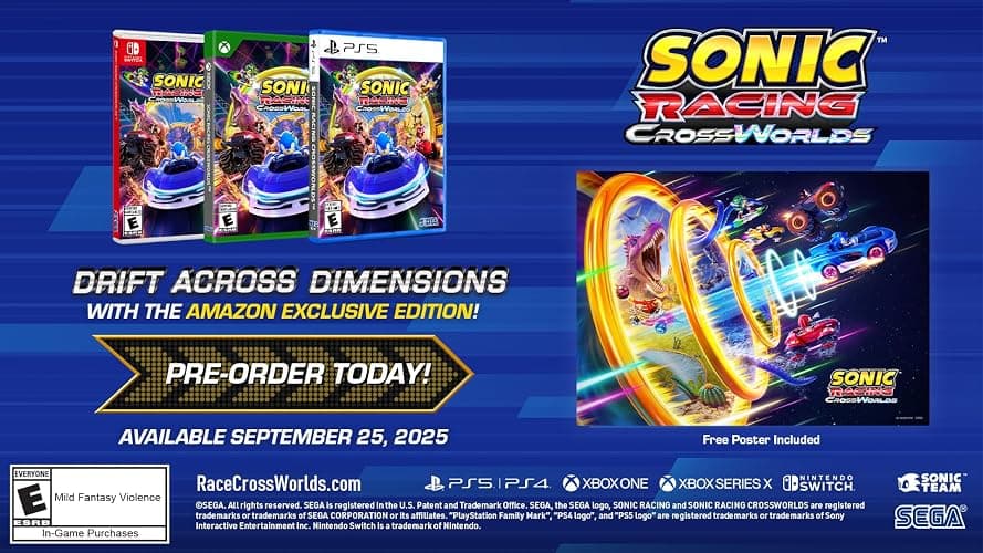 Sonic Racing: CrossWorlds Amazon Exclusive Edition - PlayStation 5 thumbnail 2