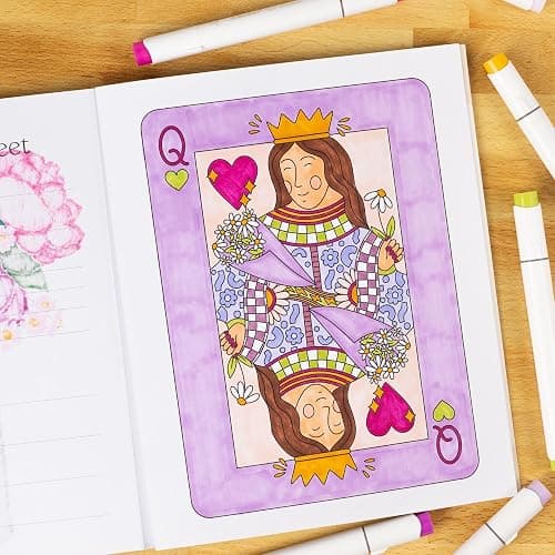 Put A Bow On It Coloring Book by Elyse Breanne Design | 40 Single-Sided Pages, Girly and Friendship Designs for Adults & Teens (8.5x10") thumbnail 7
