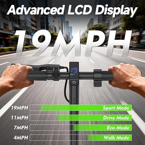 VOLPAM Electric Scooter, 350W/500W Powerful Motor & 19/MPH Top Speed, 21-28Miles Long Range, Folding E Scooter Choice thumbnail 3