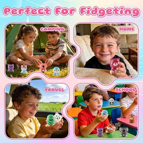 KissFuture 24 PCS Animal Slow Rising Squishy Toys, Squeeze Toys, Party Favors for Kids, Pinata Stuffers, Goodie Bags Stuffers, Birthday Gifts for Boy & Girls, Classroom Prizes thumbnail 7