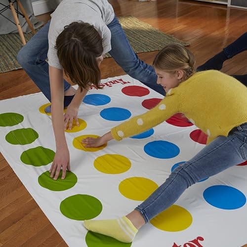 Hasbro Twister Party Classic Board Game for 2 or More Players,Indoor and Outdoor Game for Kids 6 and Up,Packaging May Vary - Red, Yellow, Blue, Green, White thumbnail 7