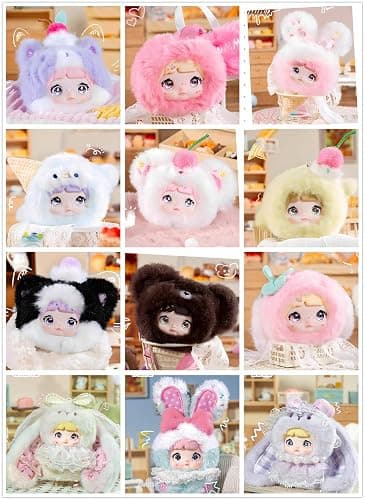 Shopular Nommi Sweetheart Bunny Series Blind Box 2ndgen Mibao Kawaii Action Figure Mystery Plush Doll Bag Keychain Pendant thumbnail 5