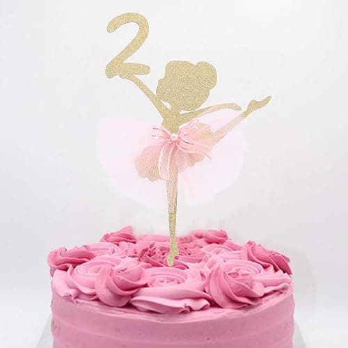 Ballet Cake Topper - Ballerina, Birthday Cake Topper, Ballet Birthday Party, Dancing Princess, Studio Photo Props thumbnail 5