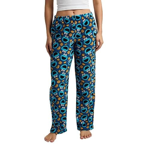 Sesame Street Cookie Monster All-Over Print Women's Sleep Pajama Pants - Image 1