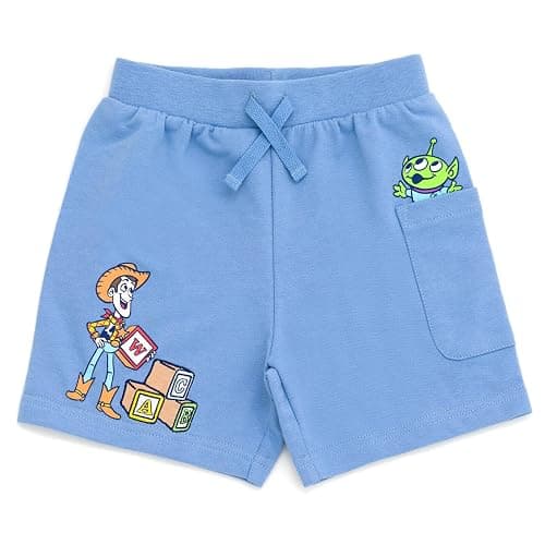 Disney Boys' 2-Piece T-Shirt and French Terry Shorts Set for Baby & Kids | Crewneck T-Shirt, Soft French Terry Shorts, Comfortable Elastic Waistband, Easy Pull-On Styling thumbnail 7