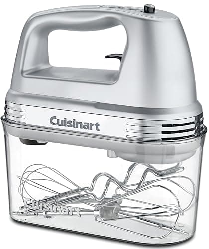 Cuisinart Power Advantage Plus 9-Speed Hand Mixer, 220W Motor, Electric Mixer with Dishwasher-Safe Beaters, Storage Case, HM-90BCS, Brushed Chrome - Image 1