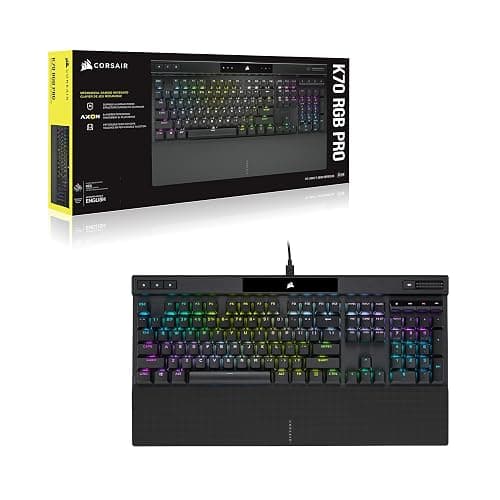 CORSAIR K70 RGB PRO Mechanical Wired Gaming Keyboard – Cherry MX Red Linear Switches, SOCD, PBT Double-Shot Keycaps, 8000Hz Hyper-Polling, NKRO, Anti-Ghosting, Tournament Switch, QWERTY NA – Black thumbnail 8
