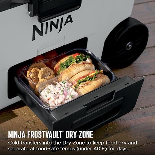 Ninja FrostVault 45QT Cooler with Wheels | Insulated with Temp Dry Storage Drawer | Keeps Ice Cold for Days | for The Beach, Camping, Picnics & More | Daffodil Daze | FB245YL thumbnail 4