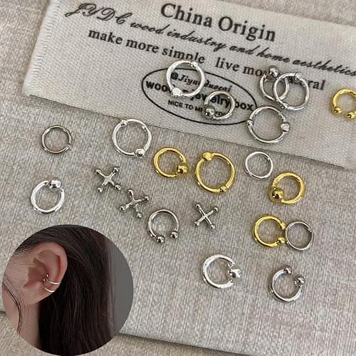 100Pcs Goth Nail Charms 3D Punk Nail Rhinestones Gold Silver Black Metal Nail Gems Y2K Nail Art Charms Alloy Piercing Grunge Accessories Gothic Nail Supplies for Women Manicure DIY Decoration thumbnail 4
