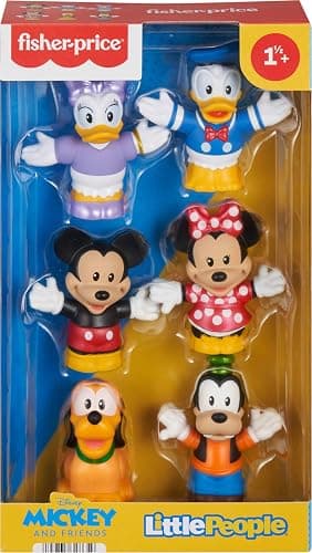 Fisher-Price Little People Toddler Toy Disney Mickey Mouse & Friends 6-Piece Figure Set for Preschool Pretend Play Kids Ages 18+ Months thumbnail 6