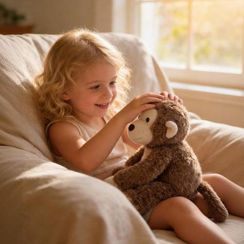 Niceween Monkey Stuffed Animal Monkey Plush Toy Soft and Premium Gifts for Babies Children Adults,Dark Brown,13 Inches thumbnail 2