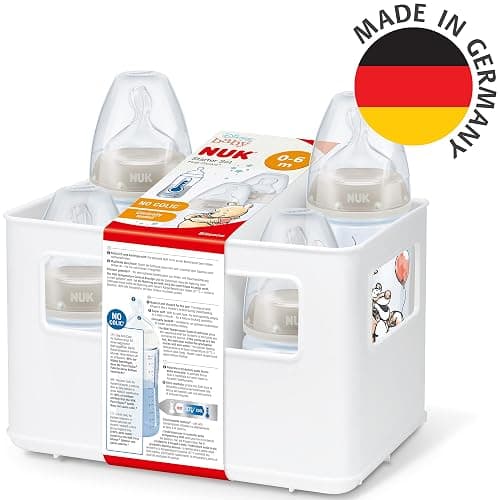 NUK First Choice+ Babyflaschen Starter Set | 0–6 Monate | 4 Flaschen mit Temperature Control & Flaschenbox | Anti-Colic Air System | BPA-frei | Disney Winnie Puuh - 4 stück (1er Pack) - Winnie Puuh thumbnail 6