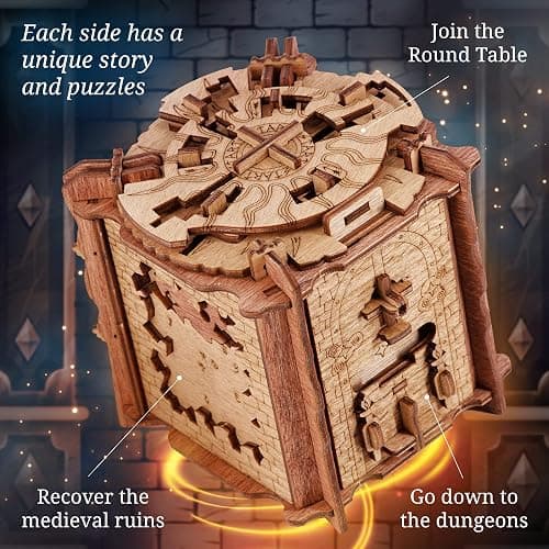 iDventure Cluebox The Trial of Camelot | Escape Room Puzzle Box | Challenging 3D Puzzle | Brain Teaser for Adults | Unique Gift Idea thumbnail 3