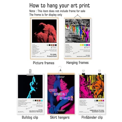 TV Girl Poster Album Cover Posters – Set of 6, 8x12 Inch, Unframed, Music Wall Art for Room Décor, Bedroom Aesthetic, Dorm Room, Rap Fan Gift, Unique Wall Decor for Home or Office (h) thumbnail 7