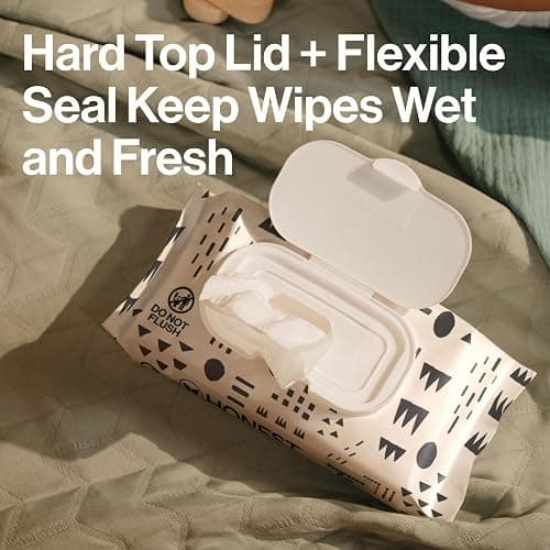 The Honest Company Hypoallergenic Multi-Use Baby Wipes for Sensitive Skin, Pattern Play, 720 Count thumbnail 6