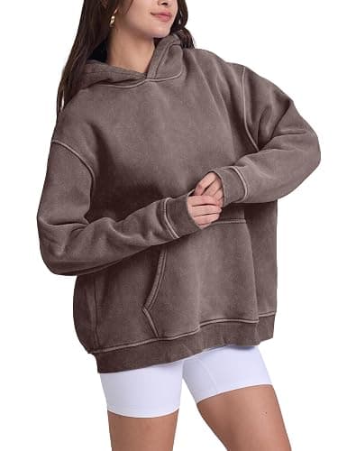 Hatant Oversized Hoodie Sweatshirts for Women Couples Heavyweight Hoodies Pullover Vintage Acid Wash Sweaters Pullover 2026 thumbnail 3