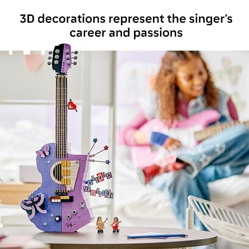 LEGO Editions Olivia Rodrigo's Dual Guitar 43031 | Collectible Building Toy for Teens, Ages 14+, Olivia Rodrigo Minifigure, Bedroom Decor, 1228 pieces, Gift for Birthdays thumbnail 3