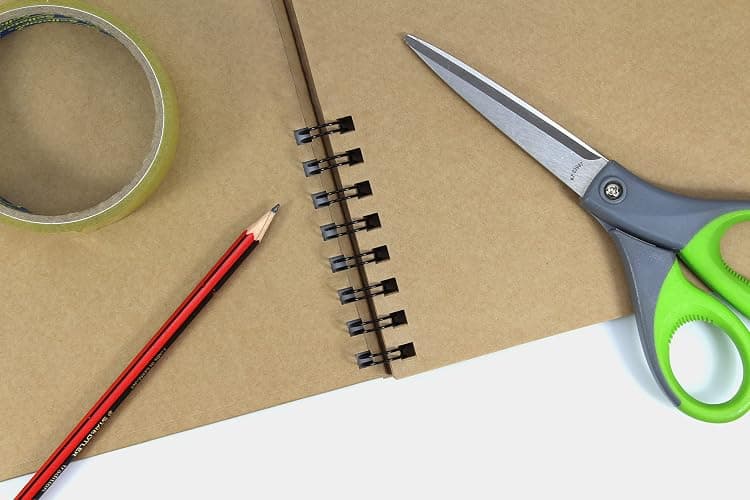 Silvine A4 Twin Wire Kraft Sketch Book - 100gsm Kraft Paper (40 Sheets) thumbnail 4