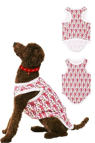 Dog Pajamas Clothes for Small Medium Dogs Cats T-Shirts Vest Soft Doggie Apparel Pjs Puppy Cute Outfits Pet Clothing - Image 1