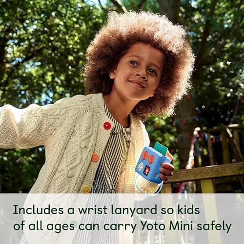 YOTO Mini (2024 Edition) + Adventure Jacket in Blue Bird Bundle - All-in-1 Travel Device for Stories Music Podcast Radio White Noise Ok-to-Wake Alarm Clock, Use as Speaker or with Headphones thumbnail 7