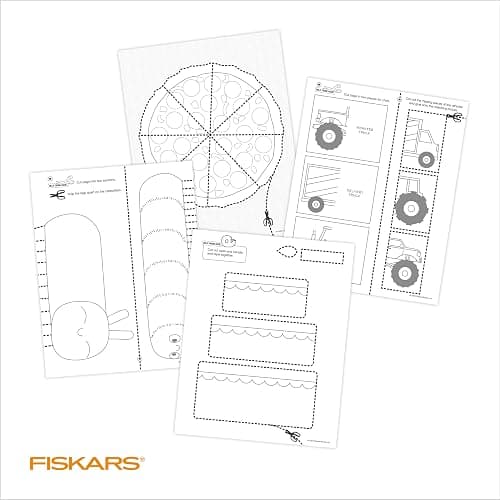 Fiskars Cut & Learn Kids Activity Book and Training Scissors - Gifts for Kids - Ages 3+ - Ages 3+ thumbnail 8