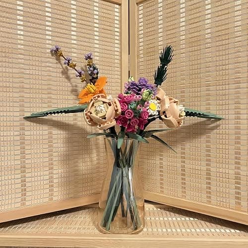 8 inch Clear Glass Flower Vases for Centerpiece Table Home Indoor Desk Decor,Ins Modern Boho Style Vase for Wedding Housewarming Gift thumbnail 5