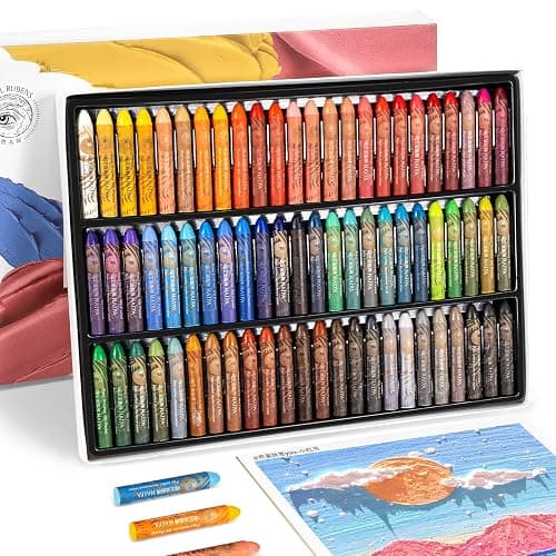 Paul Rubens Ölpastellkreide Set, 72 Farben Oil Pastels Weiche Pastellfarben für Künstler, Studenten und, Ideal zum Skizzieren, Dekorieren - Image 1