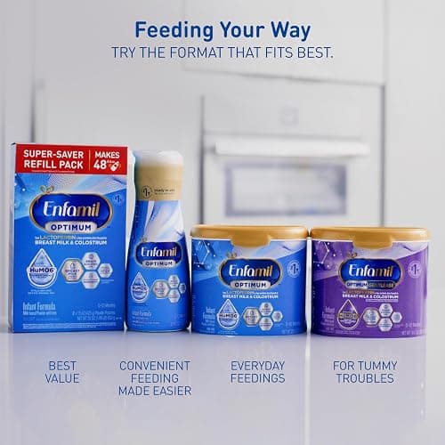 Enfamil Optimum (Enspire), Our Closest Formula to Breast Milk, Immune-Supporting Lactoferrin and Brain-Supporting DHA Baby Formula, Powder 20.5 Oz Tub thumbnail 6
