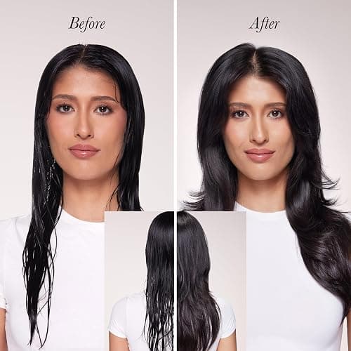 L'ANGE HAIR Le Volume 2-in-1 Titanium Blow Dryer Brush | Hot Air Brush for Hair Drying & Styling | Ionic Oval Barrel for Smooth, Frizz-Free Volume | (Black – 75mm) thumbnail 6