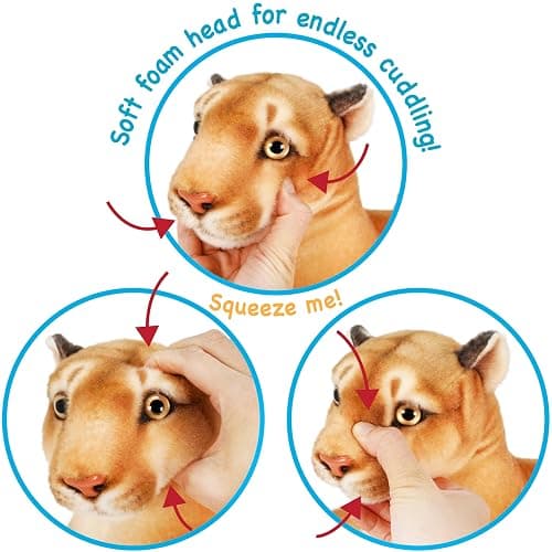 TigerHart Monique The Mountain Lion - 18 Inch (Tail Measurement Not Included) Stuffed Animal Plush thumbnail 5