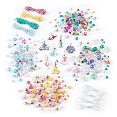 Make It Real: Disney Princess: Castle Style DIY Bracelet Kit - 332 pcs Jewelry Set, Create 12 Bracelets, 8 Exclusive Charms, Girls & Kids Ages 6+ thumbnail 2