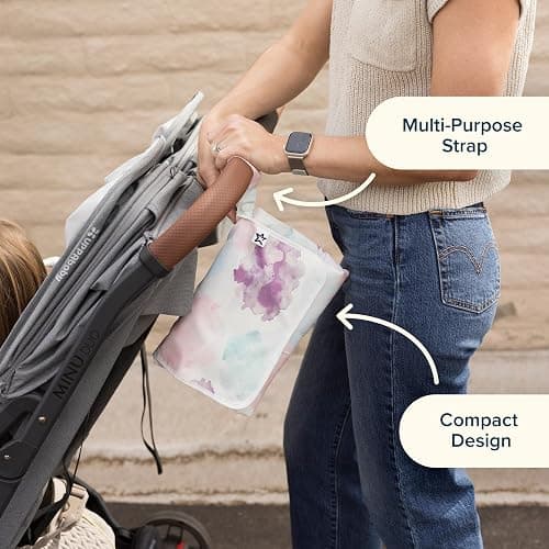 Tiny Twinkle Portable Diaper Changing Pad | Waterproof, Wipeable & Compact Baby Changing Pad for Travel | Smart Wipes Pocket & Organized Storage| Newborn Shower Gift (Shine) thumbnail 9