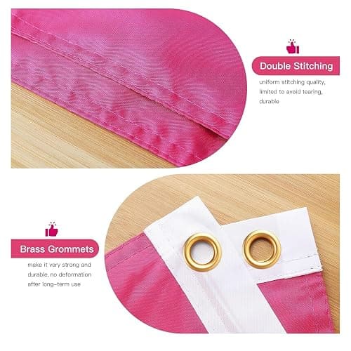 Drew Flags 3x5Ft Starkey rafe cameron American Flag pink Tapestry,With 4 Brass Grommets,For College Dorm Room Decor,Outdoor Parties, Gift,Tailgates Yard,flag for room Decoration（1pcs Pink） thumbnail 3