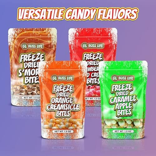 S'Mores Bites Freeze Dried Candy from TikTok, ASMR Crunchy Candy, Sweet and Sour Kids Snacks, Unique Novelty Snack for Kids 1.5 OZ thumbnail 8
