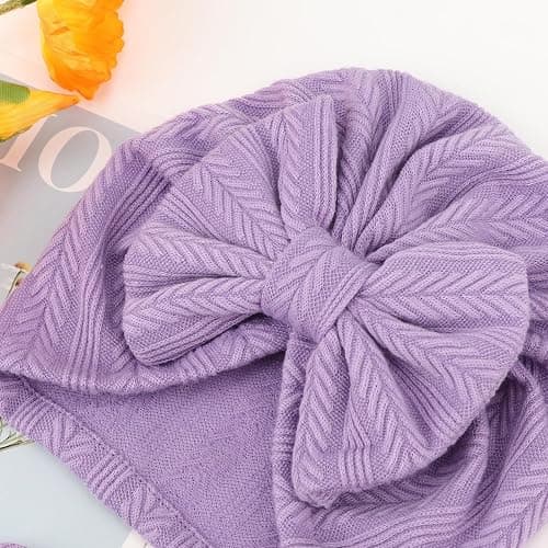 DRESHOW Neugeborenes Baby Mütze Hut und Handschuhe Set Beanie Bekleidung Unisex Infant Hut Kindergarten Mütze Baby Jungen Mädchen 0-6 Monate - 3 Sets: Bow Hats & Mittens 58-c07 thumbnail 3