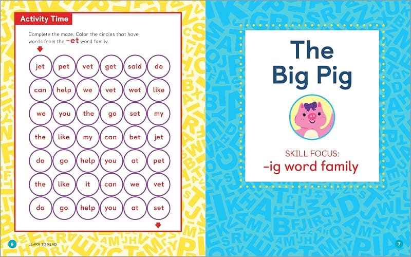 Learn to Read: Phonics Storybook: 25 Simple Stories & Activities for Beginner Readers thumbnail 6