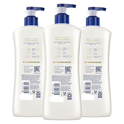 Vaseline Advanced Repair Body Lotion for Dry Skin, Unscented 20.3oz 3ct | Body moisturizer delivers 72HR moisture with Vaseline Jelly & Ultra-Hydrating Lipids to help restore skin's moisture barrier thumbnail 2