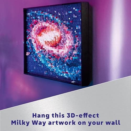 LEGO Art The Milky Way Galaxy Building Set - Space Decor DIY Kits for Adults for Bedroom Wall, Ages 18+ - Gift Ideas for Space Lovers, Men & Women - Includes Frame for Display - 31212 thumbnail 6