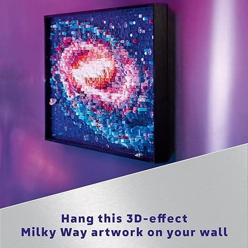 LEGO Art The Milky Way Galaxy Building Set - Space Decor DIY Kits for Adults for Bedroom Wall, Ages 18+ - Gift Ideas for Space Lovers, Men & Women - Includes Frame for Display - 31212 thumbnail 6
